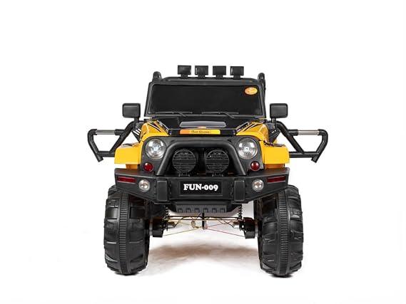 PATOYS Kids Battery Operated 4x4 Big Size Jeep 12V Battery Jeep Battery Operated Ride On