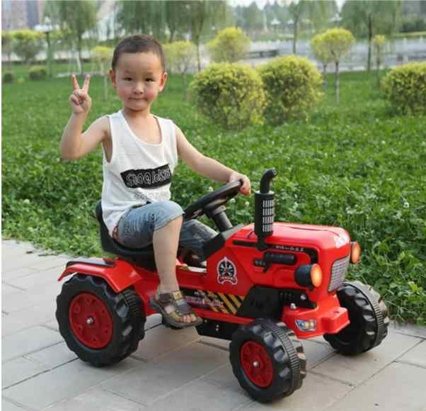 PATOYS | Kids Ride on Farming Tractor with Trailor and remote, Rechargeable Battery Operated for kids - PATOYS