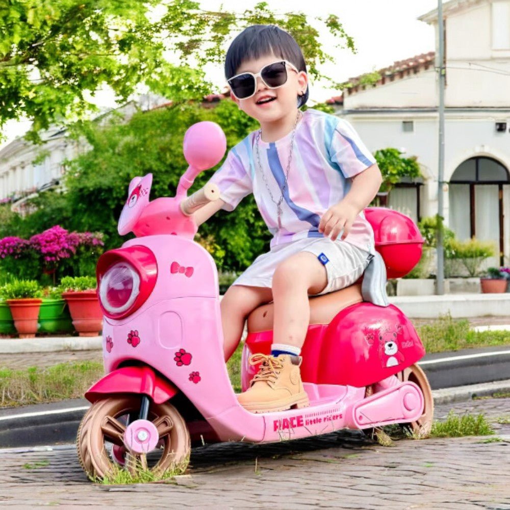 PATOYS | Kids Vespa - Activa Type Electric Scooter | 2 - 5 Years Ride - On - PATOYS - HLW - 8188