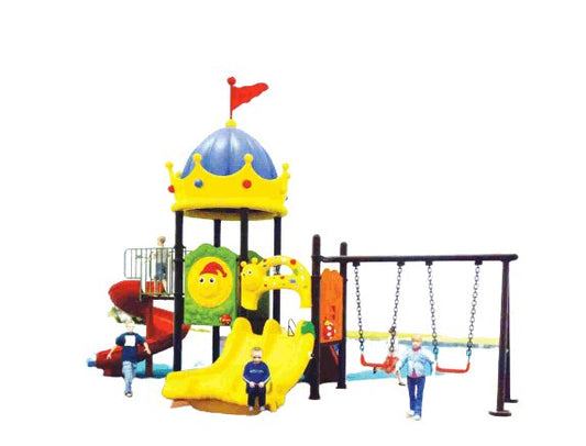 PATOYS | Mega Castle Play Yard With Swing Set - PATOYS