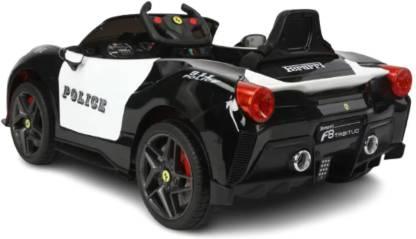 PATOYS | New 2023 Police Car For Kids Ferrari Turbo F8 12V With Parental Remote Control - PATOYS