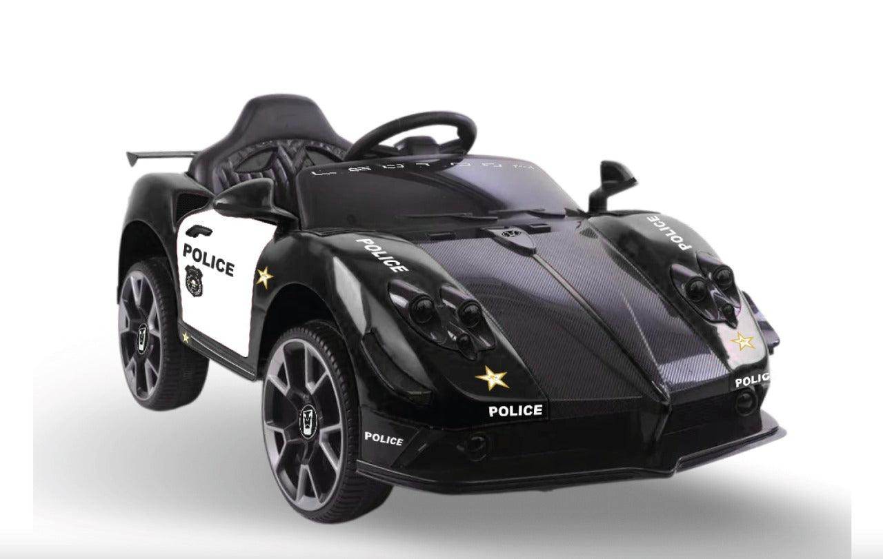 PATOYS New 2023 Police Car For Kids Ferrari Turbo F8 12V With Parental Remote Control Style B