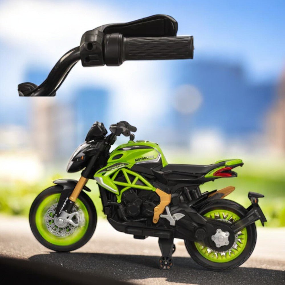 PATOYS | Officially Licensed Ben 10 Big Ride - On Bike 12 Volt for Kids - PATOYS - Ben10 - 800CC - green