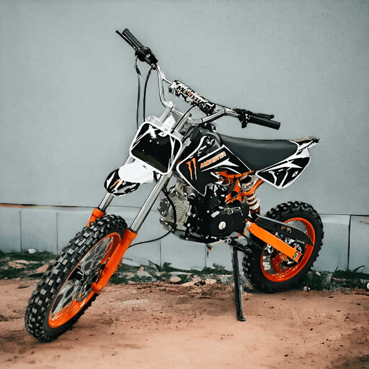 PATOYS | 125cc-Dirt bike Super Motocross for adults/youngsters 4 stroke engine for age group above 15 yrs Orange Petrol Bike PATOYS