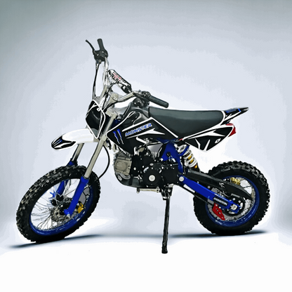 PATOYS | 125cc-Dirt bike Super Motocross for adults/youngsters 4 stroke engine for age group above 15 yrs Blue Petrol Bike PATOYS