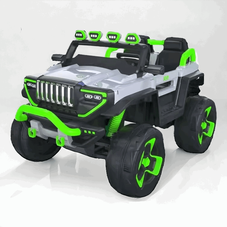 PATOYS | BDQ 1200 Jambo Size jeep 2 Seater Battery Operated 4x4 Ride on Green Ride on Jeep PATOYS