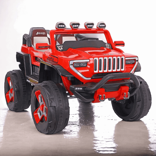 PATOYS | BDQ 1200 Jambo Size jeep 2 Seater Battery Operated 4x4 Ride on Red Ride on Jeep PATOYS