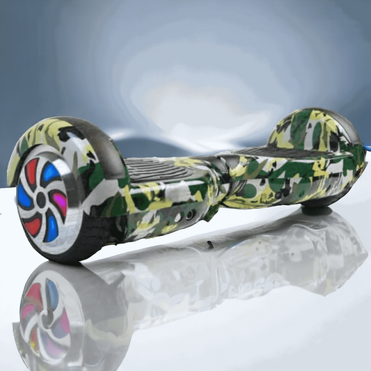 PATOYS | H6+ Green Military Hoverboard balancing wheel with Remote, Bag and Long Range Battery hoverboard PATOYS