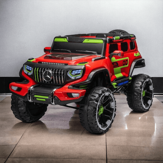 PATOYS | Mercedez Ride On Jumbo Size Kids Jeep Model - EV1177 - Multicoloured Red Ride on Jeep PATOYS