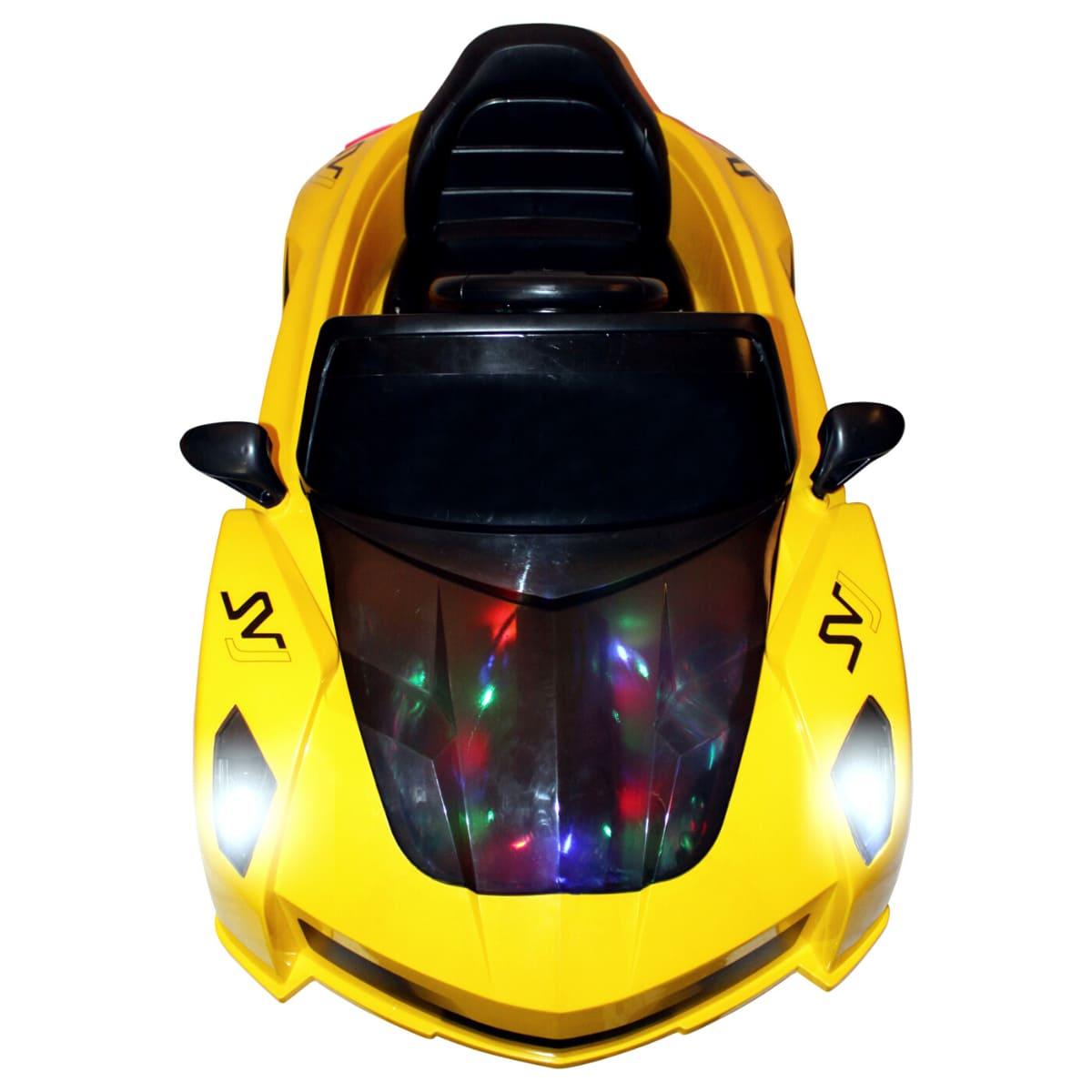 PATOYS | Rambo - Lamboo Best Electric Car for Kids, Remote with Swing Function LFC - YKL - 2688 | Yellow - PATOYS