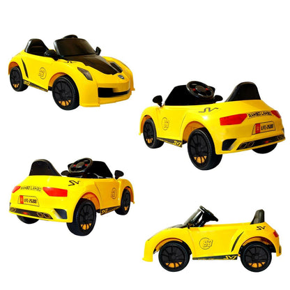 PATOYS | Rambo - Lamboo Best Electric Car for Kids, Remote with Swing Function LFC - YKL - 2688 | Yellow - PATOYS