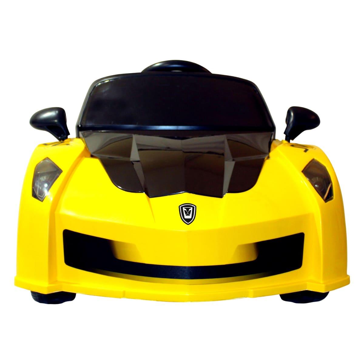 PATOYS | Rambo - Lamboo Best Electric Car for Kids, Remote with Swing Function LFC - YKL - 2688 | Yellow - PATOYS