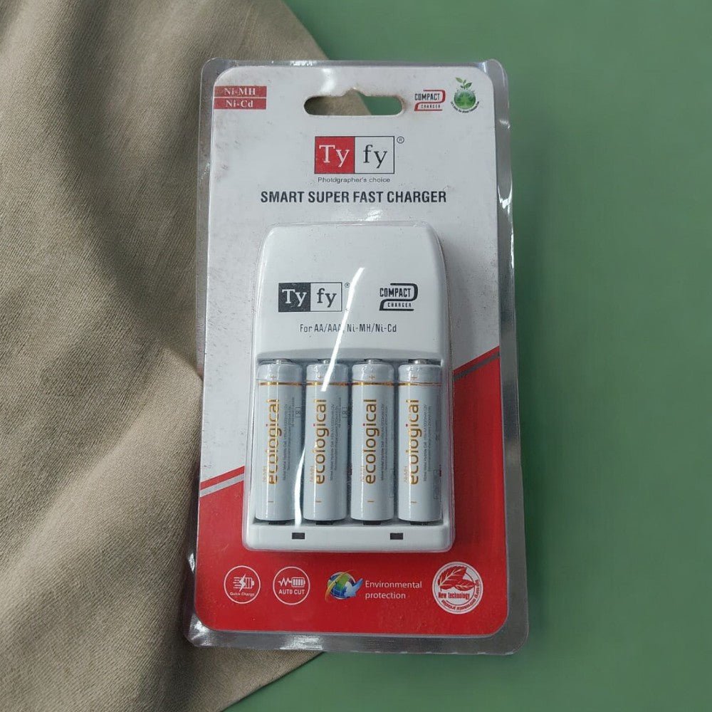 PATOYS | Ty Fy COMPACT 2 CHARGER for AA/AAA Ni - MH/Ni - Cd batteries - PATOYS