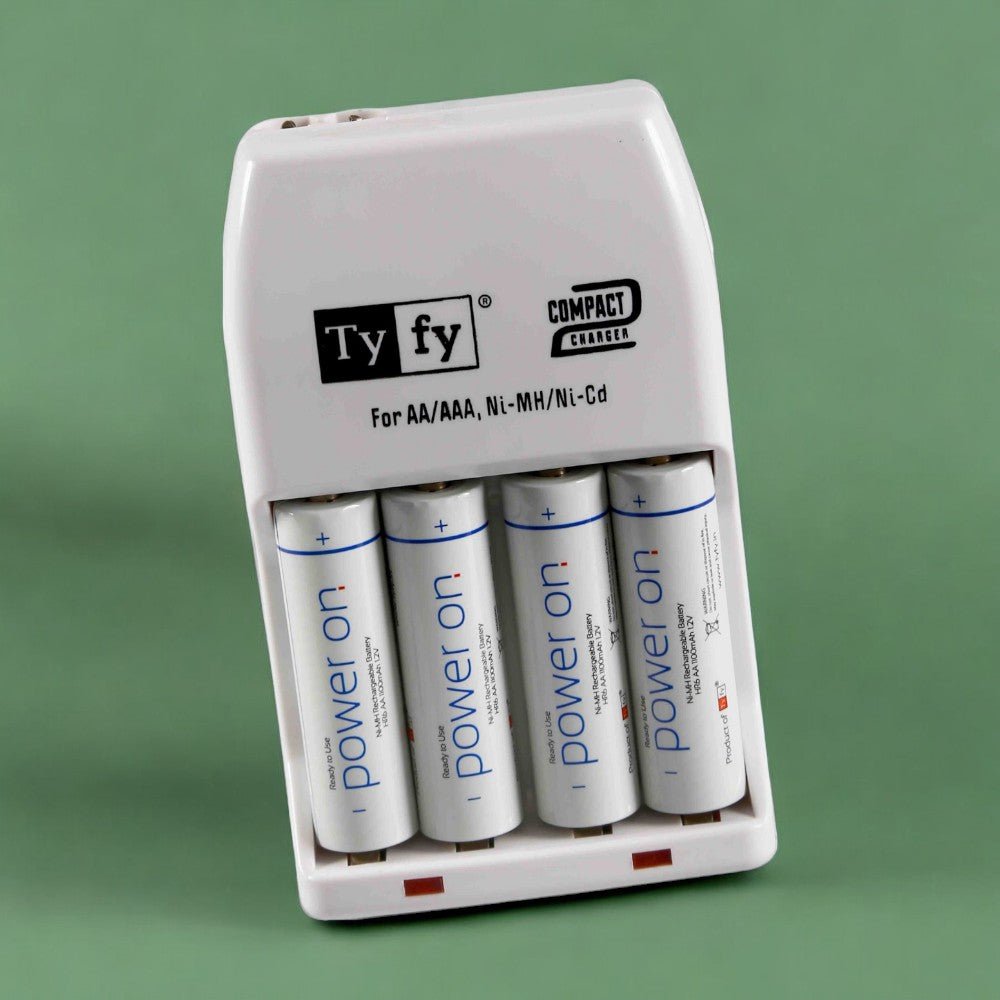 PATOYS | Ty Fy COMPACT 2 CHARGER for AA/AAA Ni - MH/Ni - Cd batteries - PATOYS