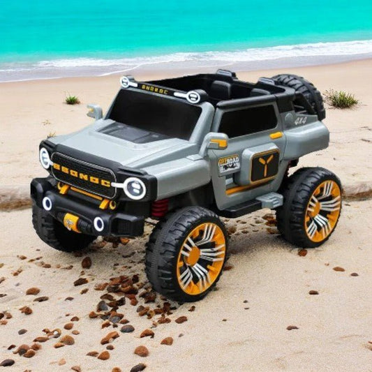 PATOYS | Ultra Jumbo Kids 12V Jeep 5 Motor 3 Seater Remote Control Ride On Big Size 4*4 Jeep - PATOYS