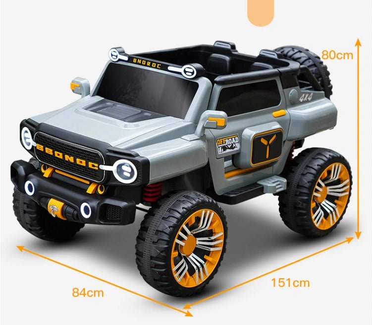 PATOYS | Ultra Jumbo Kids 12V Jeep 5 Motor 3 Seater Remote Control Ride On Big Size 4*4 Jeep - PATOYS