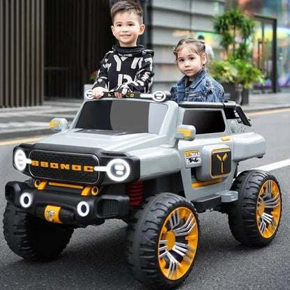 PATOYS | Ultra Jumbo Kids 12V Jeep 5 Motor 3 Seater Remote Control Ride On Big Size 4*4 Jeep - PATOYS