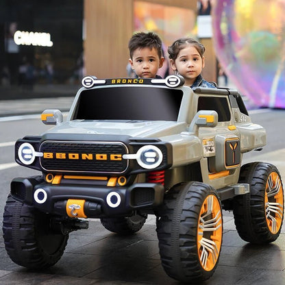 PATOYS | Ultra Jumbo Kids 12V Jeep 5 Motor 3 Seater Remote Control Ride On Big Size 4*4 Jeep - PATOYS