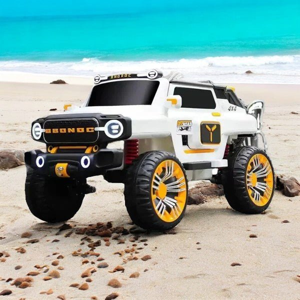 PATOYS | Ultra Jumbo Kids 12V Jeep 5 Motor 3 Seater Remote Control Ride On Big Size 4*4 Jeep - PATOYS