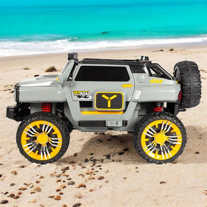 PATOYS | Ultra Jumbo Kids 12V Jeep 5 Motor 3 Seater Remote Control Ride On Big Size 4*4 Jeep - PATOYS