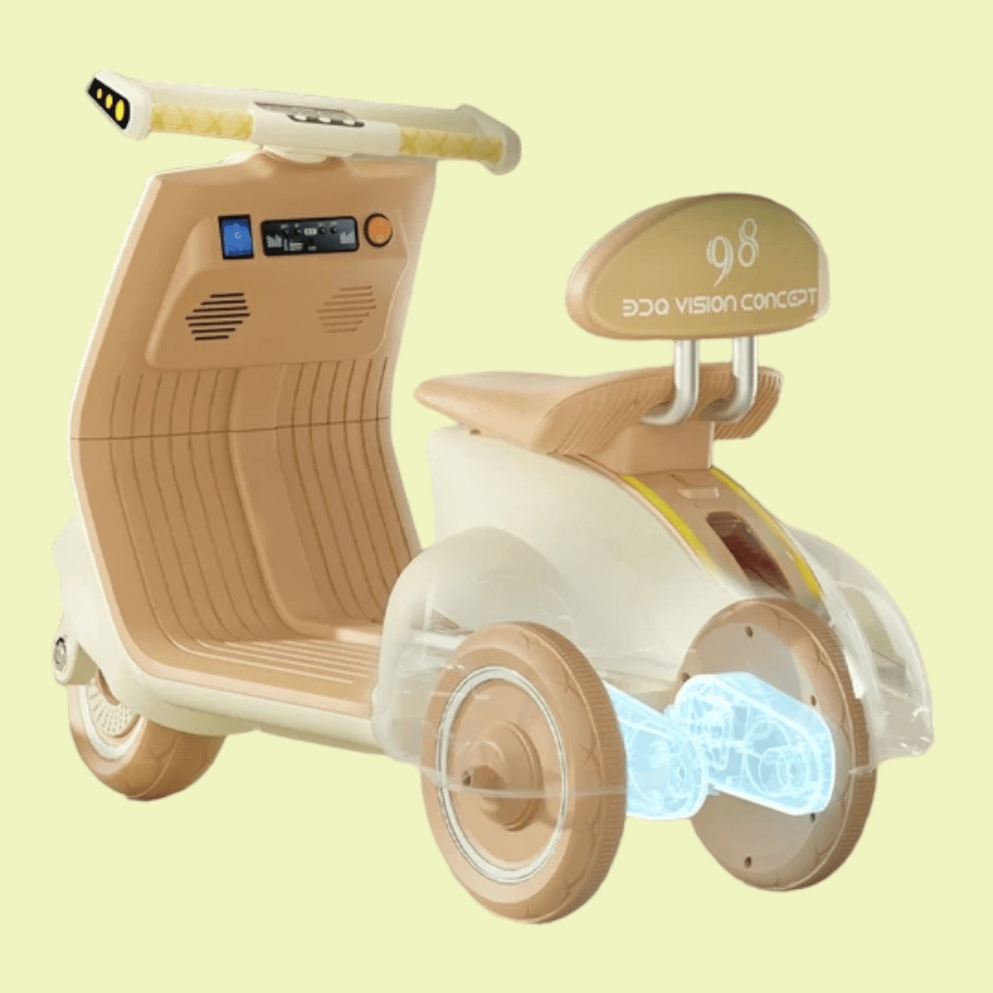 PATOYS | Vespa Matte Finish Kids Bike Kids Motorcycle Battery Operated Ride On Scooty with remote - PATOYS