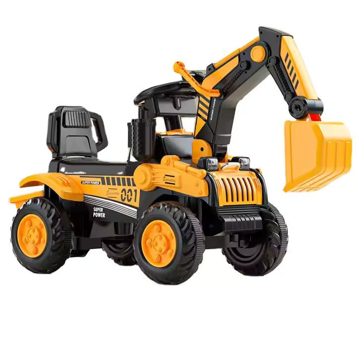 PATOYS | XZ970 Battery Operated Ride - On JCB - Excavator - PATOYS - XZ970 - yellow