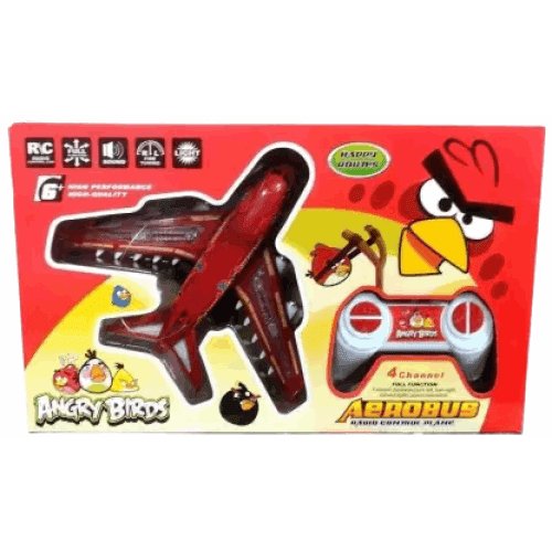 PATOYS|Angry Birds AeroBus remote control plan (Red , White) - PATOYS