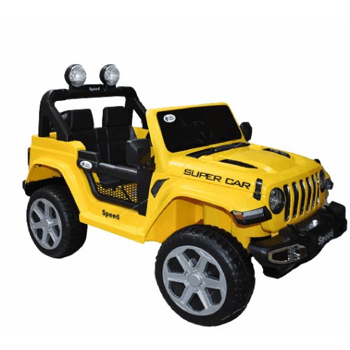 PATOYS|Ride on Jeep FT - 938, Double Battery and Double Motor - Rechargeable (Yellow) - PATOYS